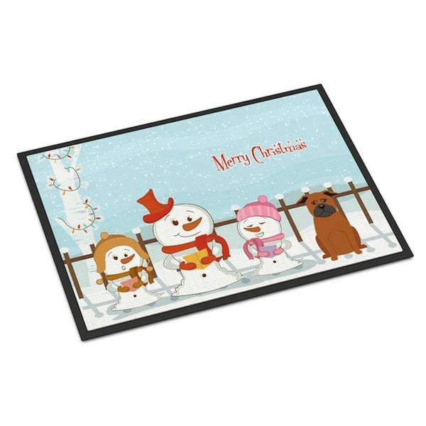 Carolines Treasures Merry Christmas Carolers Chinese Chongqing Dog Indoor or Outdoor Mat, 18 x 0.25 x 27 in. BB2442MAT - main